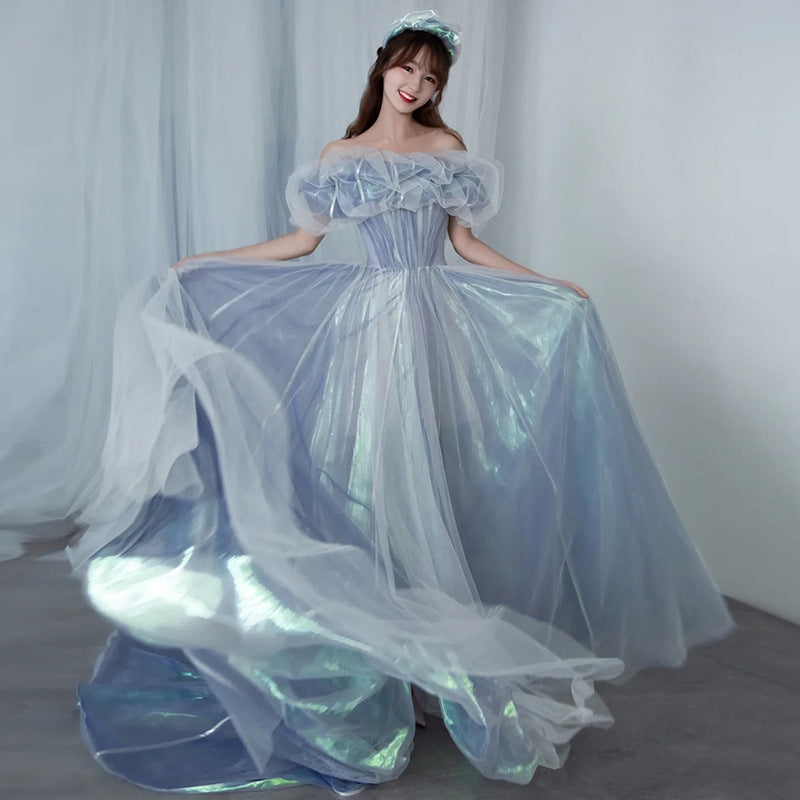 Evening Gown For Women Haze Blue Fairy
